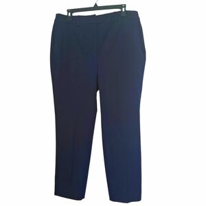 Boden Stretch Chino Crop Pants Sz US 12 Navy Blue Like New